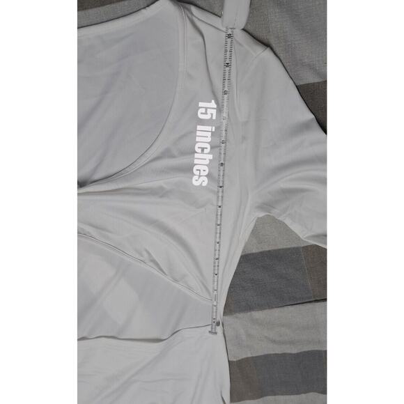 Women's Sexy V Neck Ruched Cutout Long Sleeve Bodycon Club Party Long Dress Sz S - Picture 4 of 15